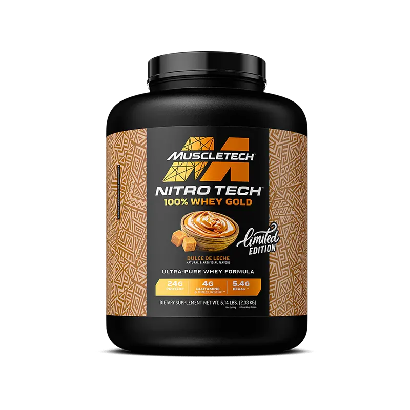 Buy Muscletech Nitrotech Whey Gold 5Lbs (Limited Edition) dulce de leche Flavor In Pakistan